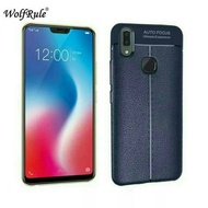 VIVO V9 - AUTO PLAIN LEATHER SOFTCASEfocus