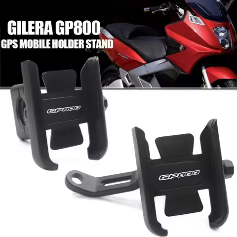 For GILERA GP800 GP 800 All Year Motorcycle CNC Handlebar Rearview Mirror Mobile Phone Holder GPS st