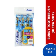 JORDAN - Kids Buddy Toothbrush B2F1【1-4y & 5-10y】