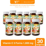 REALELIXI High-Dose Vitamin C 3 Forms 1000 mg with Citrus Bioflavonoids - Immunity Support Capsules 
