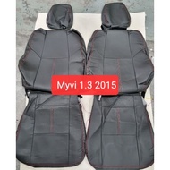 Custom made fix Myvi-1.3 2015 icon seat cover - black