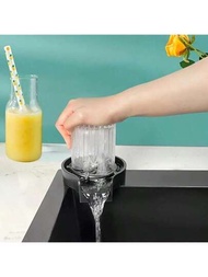 廚房水槽金色玻璃沖洗器/杯子清潔器,適用於家庭酒吧水龍頭