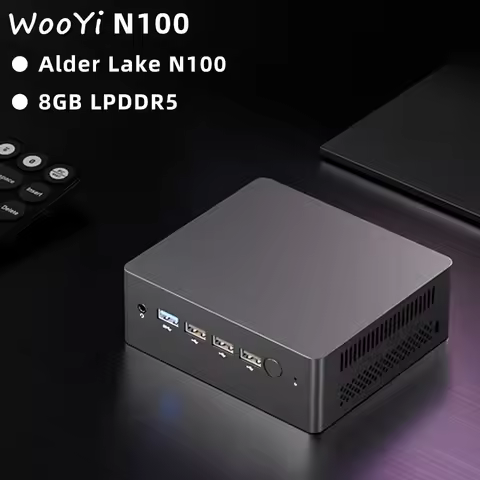 N9N Mini PC Intel Alder Lake N100 8GB LPDDR5 256GB SSD Windows 11 Pro Gaming Computer Dual LAN PFsen