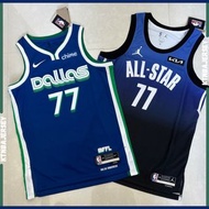 Luka Doncic Dallas Mavericks Nike City Edition / Jordan All Star Sw with Official Sponsor Patch