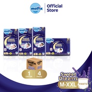 [Bundle Of 4] Molfix Sweet Dreams Pants Baby Diaper - M50 / L44 / XL38 / XXL34