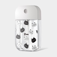 客製化文字 黑白貓頭 酒精瓶 卡片式噴霧瓶 PU159