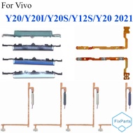Power ON OFF Switch Key Volume Button Flex Cable For Vivo Y20/Y20I/Y20S/Y12S/Y20 2021 Fingerprint Se