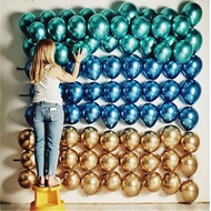 20pcs 12inch Metallic Gold Silver Blue Rose Green Purple Ballon Wedding Birthday Party Decoration La