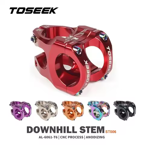 TOSEEK 35MM Stem CNC Bicycle Short Stem Aluminum Alloy XC DH MTB Power 35 Road Mountain Bike Table B