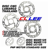 DISC PLATE CNC SLOT LUBANG  WAVE110 WAVE125 LC135 & Y15ZR 245mm 267mm 220mm PIRING THAILAND W125 EX5