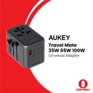 Aukey Travel Mate 35W 65W 100W Universal Adapter with USB Ports Travel Charger (2024 Vesion)