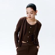 Peacebird Womens Autumn 2025 New Two-Piece Knitted Sweater A1CPE1527 Elegant Commuter Style Straight