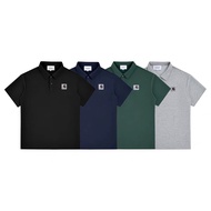[100% original] Carharrts polo shirt embroidered casual short sleeved top loose simple POLO shirt ba