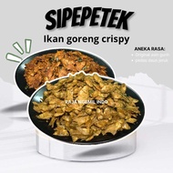 Baby Fish Ikan Goreng Crispy 1 kg Keripik ikan Pepetek Asin Gurih Pedas