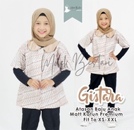 TUNIK Baju Atasan Batik Anak Perempuan BerHijab PAUD SD SMP Fit To XS S M L XL XXL Gistara