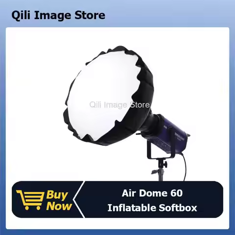 FlyNoodle Air Dome 60 Collapsible Inflatable Softbox Spherical Diffuser for Aputure Godox Nanlite CO