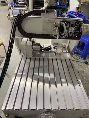 1.5KW CNC Router Engraver 6040 3axis 4axis with Rotation Axis 4th Axis Handwheel Water Tank Industri