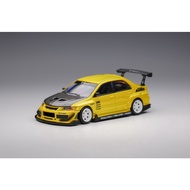 PEAKO MODEL 1/64 MITSUBISHI LANCER EVOLUTION IX VARIS YELLOW CARBON HOOD