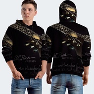 BC RICH GUITAR Fullprint Hoodie Jacket Polyester Jersey Material