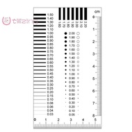 [UtilizingS] Badge gauge Stain card Point gauge wire gauge film ruler Stain contrast ruler new