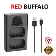 RED BUFFALO DUAL USB CHARGER for NP-FZ100