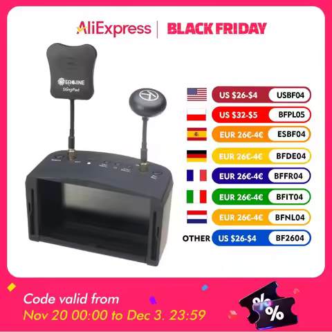 Eachine EV800D 5.8G 40CH 5 Inch 800*480 Video Headset HD DVR Diversity FPV Goggles With Battery For 