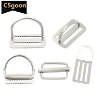 C5GOON 2" Scuba Diving Weight Belt Slide Keeper D Ring Stainless Steel Webbing Harness Belt Retainer