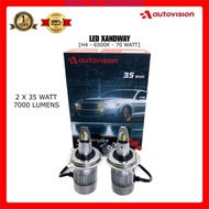 LED Headlamp Foglamp/ H4 H7 H11 HB3 HB4 H1 6000K Autovision Xandway Car 35 Watt 3500 Lumens