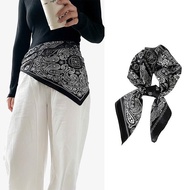 Square silk scarf for women 70 70x70cm turban bandana, beautiful, high-quality head covering to make