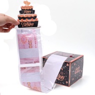 Birthday Surprise Gift Box Funny Pumping Money Box With Cake Card Perfect Birthday Gift For Mom Sister Brother Wife Girlfriend