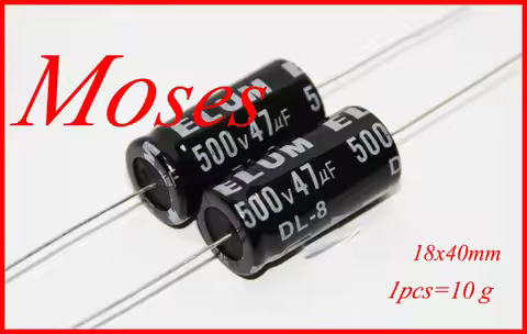 500v 47uf 22uf 16uf 10uf 33uf 40uf 220uf 68uf 100uf 8uf 450v 400v ELUM ELCNK Axial Audio Capacitance