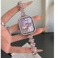 High-quality Bling Diamond Watch Strap Case For A-pple Watch Strap Series10 9 8 7654321,SE Ultra2 iw