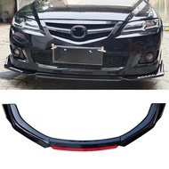 4PCS For Universal Mazda 6 Front Bumper Diffuser Lip Splitter Black Anti - Collision Accessories Ref