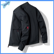 jaket BIG SALE【Ready Stock】jaket lelaki Mens Good Quality Waterproof Jacket Collar Casual Fashion Fit Bomber Jacket 夹克