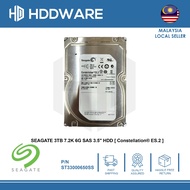 SEAGATE 3TB 7.2K 6G SAS 3.5" HDD [ Constellation ES.2 ] // ST33000650SS // 9SM260-001