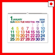 【Direct From Japan】etranger di costarica 2026 Wall Calendar, A3, Colorful, 297 x 412mm, CLC-A3-01, E