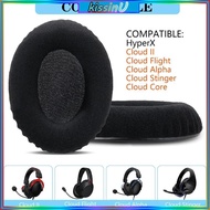 kiss Headphone Earpads for HyperX Cloud2 Headset Earcups Earpads Flannel Leather Mesh