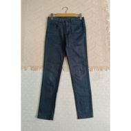 muji Mujisize 61 cm. Gray-Black Cotton Skinny Pants Waist size 24 Hips 34-36 Length 36 Inches Crotch