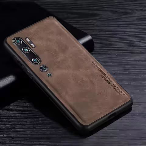 Simple pattern TPU Soft Silicone case For Xiaomi CC9 10 Pro Case Pu leather For Xiaomi Redmi K30 K30