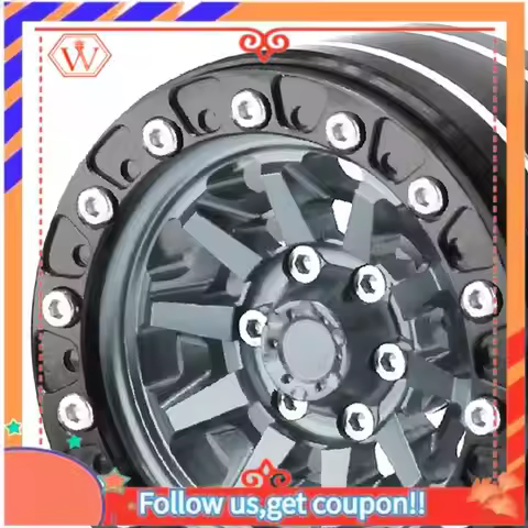 Durable Metal 1.9Inch Beadlock Wheel Rim Outer Diameter 55Mm For RC 1/10 12Mm Hex Crawler Car Axial 