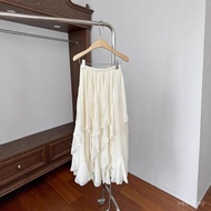 September Lace Irregular Melaleuca Spring Hem FiveRuffled Insert O015