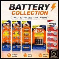 Local Ready | Sharpstar Battery Collection AG1 AG13 23A AAA CR2032 Button Cell Alkaline Lithium
