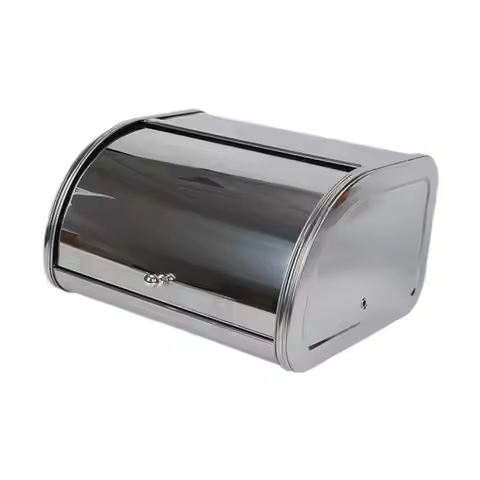 Metal Bread Box Bread Bin Farmhouse for Pantry Countertop Coffee Shop