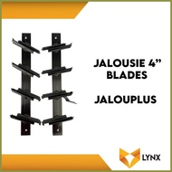 ❁ ▼ ☇◑ Jalousie Jalouplus 4 Blades for Louver Window 1 Pair