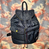80% new porter strict-G gundam collab backpack 聯邦軍 高達 深藍色尼龍索繩背囊 書包 背包