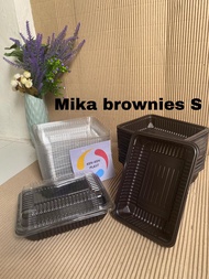 MIKA BROWNIES/KOTAK BROWNIES/BENTO BOX SUSHI KUE/KOTAK MIKA BROWNIES/MIKA PLASTIK BROWNIES/MIKA PLAS