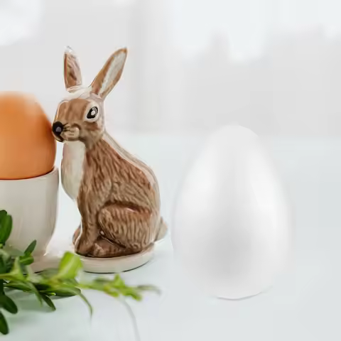 2 Pcs Eggs Paintable Simulation Gourmet Prop Crafting for Decorating White Fillable Polystyrene