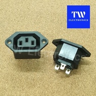 IEC320 C14 3pins Female IEC320 C14 Socket With Stand Ac Jack Com 250v10a Mount IEC320 C14