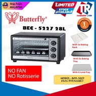 Butterfly Electric Oven with Turbo Fan Rotisserrie &amp; Convection (28L-46L) BUT-5227/ BEO-5229 / BEO-5246