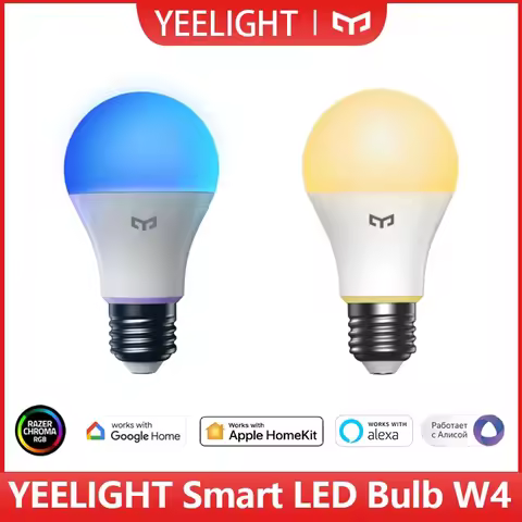 Yeelight Smart LED Bulb W4 lite Multicolor/White E27 WiFi Connection 220-240V Voice Control For Mi H